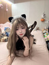 惹火猫 性感情趣内衣情趣丝袜开档性感丝袜连裤袜战袍 R1159黑 实拍图
