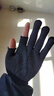 百舸 点胶露二指 劳保手套 20双 尼龙点珠防滑PVC耐磨快递分拣 均码 【黑色】露二指尼龙点珠 实拍图