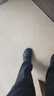 阿猫顿 厨师鞋男防滑防水厨房男士小黑鞋工作上班皮鞋男百搭风小皮鞋男 黑色基础款 45 实拍图