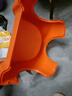 儿童特厚小沙发凳子塑料靠背椅家用可叠放幼儿园矮凳洗澡防滑座椅 【活力橙】儿童沙发椅【特厚款】 单只装】适用0-5岁 实拍图