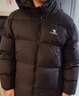 骆驼羽绒服防泼水鸭绒男女加厚户外防寒冬季面包服 黑色 男女同款,7674B XL 实拍图