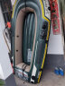 INTEX 橡皮艇加厚充气船皮划艇钓鱼船可折叠冲锋舟可安装马达 标配+船包 二人船（桨和泵） 实拍图