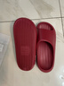 朴西新款EVA踩屎感厚底拖鞋女士居家室内情侣拖鞋男 安哥拉红 37-38 实拍图