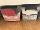 SPACEXPERT 衣物收纳箱塑料整理箱车载储物箱20L透明 1个装 带提手 实拍图