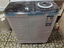 奥克斯（AUX）洗衣机半自动家用双缸双桶大容量小型租房宿舍波轮双杠强力去污省水电 7.5公斤【洗4.5+脱3+终生联保】黑色 双缸 实拍图