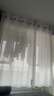 水星家纺纱帘透光不透人客厅阳台窗纱窗帘白纱穿孔款180宽×200高cm(单开) 实拍图
