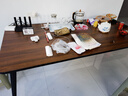 燕青会议桌长桌简约现代小型会议室洽谈长条桌工作台简易办公桌椅组合 长120*宽60*高75【桌板厚2.5cm】 实拍图