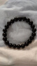 雅薇妮纯黑乌金天然黑曜石手链男士女款貔貅佛珠手串本命年饰品 黑曜石全珠款 8MM 实拍图