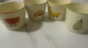 【四个装】水果可颂马克杯少女心陶瓷水杯啤酒杯无盖情侣学生水杯 水果可颂--杯子【四色各一】 200ML  4个 实拍图