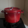 珐宝（staub）京东限定法国进口珐琅铸铁锅双耳煲汤深炖锅樱桃红24cm 40501-485 实拍图