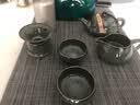 灵青坊单壶青瓷茶壶单个陶瓷高档功夫茶具一壶两杯哥铁胎开片可养泡茶器 铁胎藏青一壶两杯 实拍图