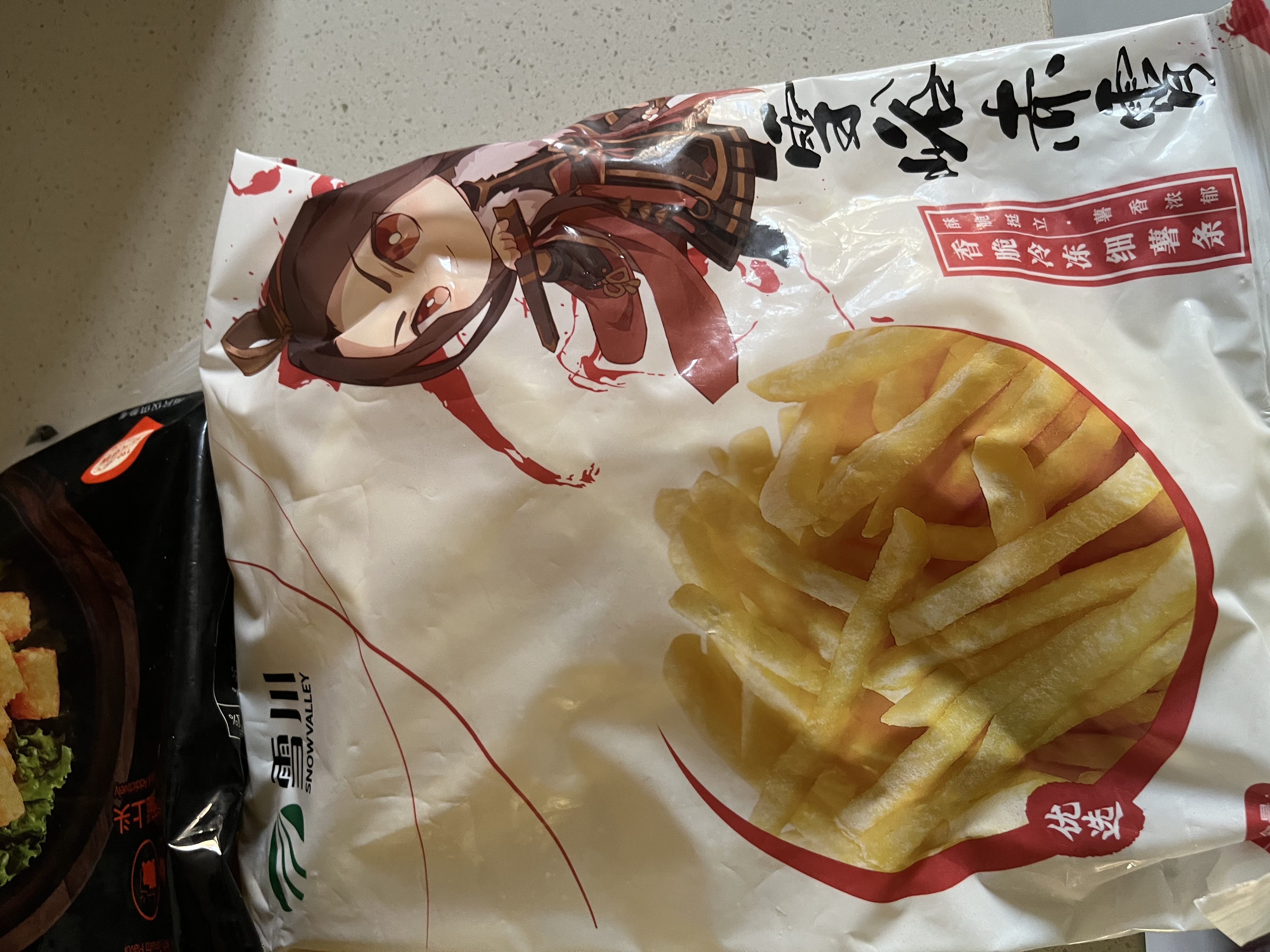 雪川食品（Snow Valley）冷冻薯宝薯柱番茄味薯条半成品500g预制菜空气炸锅食材 实拍图