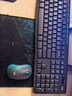 罗技（Logitech）MK275 键鼠套装 无线键鼠套装 办公键鼠套装 全尺寸 商务键鼠套装 带无线2.4G接收器 黑蓝色 实拍图