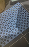 京东京造 piupiu吸牢防滑垫 淋浴垫洗澡地垫防摔浴室脚垫子 蓝色43*75cm 实拍图