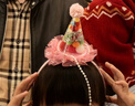 多美忆生日帽生日场景布置女孩成人装扮儿童生日装饰道具粉色糖果粒 实拍图