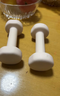 Keep哑铃彩色浸塑环保男女1-10kg家用健身器材全身肌肉塑形 樱粉1kg*2 实拍图