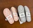 洁丽雅2双装 棉拖鞋女士冬季室内居家居防滑拖鞋男家用秋冬情侣款毛毛鞋 粉红+浅灰 38-39 女+40-41男 实拍图