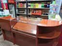 雅仕邦 超市收银台前台柜简约烟酒柜展示柜便利店吧台转角柜台生态板 柚木色 烟柜长120*50*91cm 实拍图