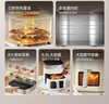 美的（Midea）空气炸锅家用免翻面 全自动实用蒸烤一体烤箱 可视窗口大容量6.5L 金属内腔热风循环KZC6517 实拍图