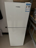 HYUNDAI（韩国现代）小冰箱迷你小型家用冷藏冷冻宿舍出租房办公室双开门二门电冰箱节能省电 118L白【行业热卖+店铺热卖】 实拍图