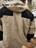 东方骆驼（EASTERN CAMEL）情侣三合一冲锋夹克男女装户外运动外套防风衣 卡其三合一 2XL 实拍图