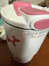 卡罗特保温杯女生咖啡杯便携随行吸管杯子316L不锈钢水杯 摩登白-450ml 实拍图