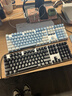 达尔优（dareu）EK815机械合金版键盘 有线键盘  电竞游戏键盘 多键无冲108键单光 女生 白色蓝色 茶轴 实拍图