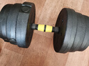 华亚（HUAYA） 哑铃男士杠铃套装可调节环保包胶手铃亚玲家用运动锻炼健身器材 一副两只总重30kg两用款【进阶健身】 实拍图