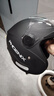 凤凰新国标A类3C认证电动车摩托车头盔双镜片防雾防风保暖哑黑 男女四季通用电瓶车3/4半盔冬季安全帽 实拍图