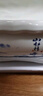 裕轩堂 有孔陶瓷花盆多肉植物白色创意简约风格长方形桌面地面绿植盆 长方形-山水情（带塑料托盘） 大号 实拍图