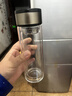 【京东物流配送】高硼硅双层玻璃杯大容量泡茶杯水杯子茶水分离杯 【双层加厚】茶杯350ml1只 实拍图