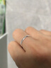 BJYLS999足银戒指女男素圈食指环小众开口纯银尾戒饰品生日礼物送女友 【999足银】极简素圈戒指-女款 实拍图