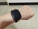 适用小米手环8pro新款折叠扣真皮表带9pro智能手表表带红米watch5运动时尚个性redmiwatch4透气ins 深棕色【疯马纹折叠扣硅胶真皮】 适用：红米Watch5表带 实拍图