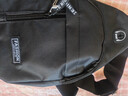 运动跑步包男休闲斜挎包手机包防泼水健身包女单肩包 黑色 实拍图