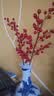 花点馨意冬青发财果仿真花装饰摆件红果新年宵花卉假花餐桌插花6叉2支5189 实拍图