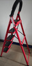 星恺梯子家用折叠梯人字梯多功能登高爬梯扶梯小梯子 TZ10五步红 实拍图