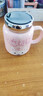 几物森林 陶瓷马克杯喝水杯子咖啡杯情侣杯早餐杯茶杯男女 心态极好粉色 实拍图