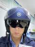 雅马哈摩托车电动车头盔3C认证复古半盔男女四季双镜片安全帽春夏 马刺黑白 XXL 实拍图