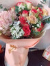 冉子花坊鲜花速递香槟玫瑰百合混搭花束向日葵同城配送生日礼物 韩式白百合粉绣球混搭花束 实拍图