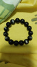 石玥珠宝精品14mm金沙天然黑曜石手串本命年转运珠佛珠水晶手链男女士款 实拍图