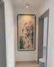 高档九鱼聚财图刺绣玄关装饰画苏绣正对入户门荷花挂画客厅走廊画 高档刺绣荷花九鱼图【实木圆角画框】 高度160宽度80cm 纯实木立体高档画框装裱 刺绣工艺+钢化玻璃 实拍图