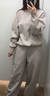 优衣库合作款男装女装宽松卫衣长袖运动衫休闲上衣481040 482310 482310/31米色 XS 实拍图