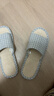 回力拖鞋男女款亚麻凉拖情侣居家休闲轻盈透气吸汗厚底耐磨地板拖 经典网格款HL1036浅灰色44码一45码 实拍图