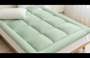 京东京造抗菌云感棉花床垫 新疆棉床褥加厚可折叠软垫 0.9x2m 豆绿色 实拍图