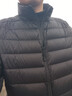 京东京造【air+零压排骨羽绒】轻薄羽绒服男外套冬90鸭绒立领新年曜石黑L 实拍图
