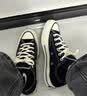 匡威（Converse）1970S男鞋女鞋帆布鞋季情侣经典低帮休闲鞋运动鞋多巴胺板鞋 黑色低帮162058C 40 实拍图