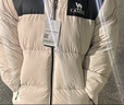 骆驼（CAMEL）小太阳户外羽绒服秋冬新款男女加厚白鸭绒保暖外套面包服 【自发热】白玉粉/幻影黑，A33CAPN163E 男女 S 实拍图