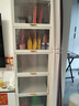 唐辑钢制书架书柜防尘储物收纳柜落地置物架多层带门铁艺书架六层长50 实拍图