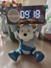 简艺饰家背带熊闹钟摆件客厅大号客厅电视柜卧室蓝牙音响创意桌面摆件 实拍图