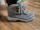 探路者（TOREAD）登山鞋男女新款户外保暖加绒高帮防滑耐磨舒适徒步鞋 浅灰/绿色 女 新款 37 实拍图